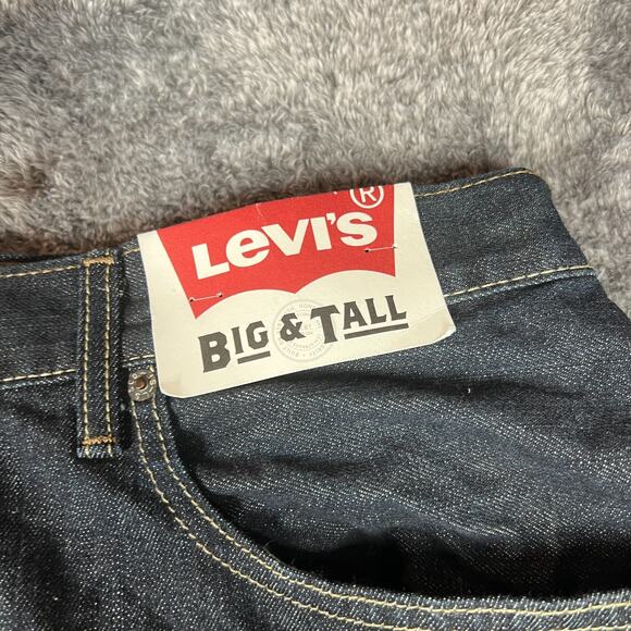 Levi's 559 Jeans Mens 52x30 Dark Wash Relaxed Straight Fit Big & Tall New - Picture 7 of 14